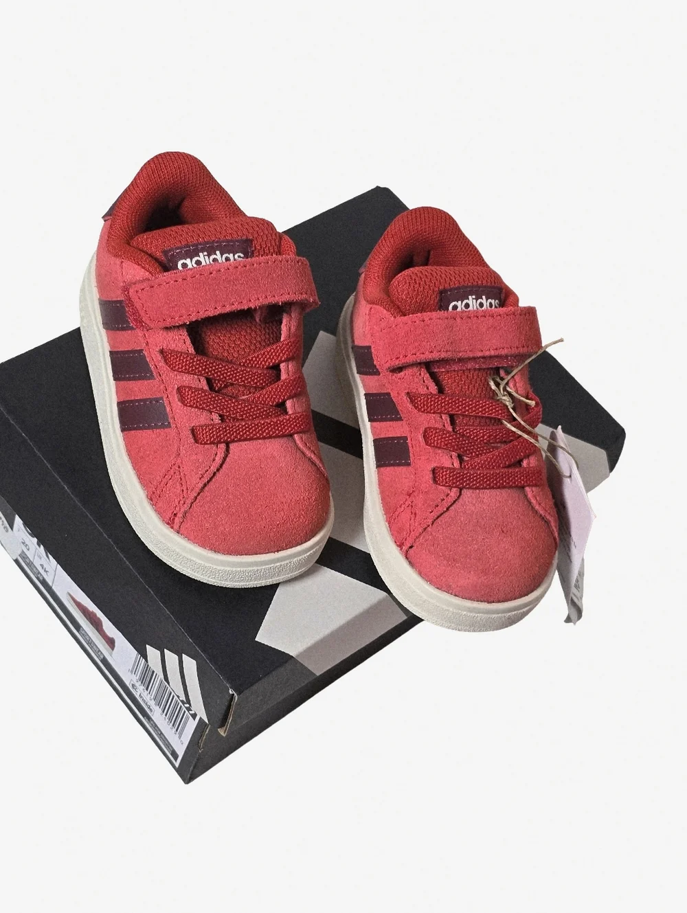 Adidas Grand Court 00s EL I Toddler Red Sneakers Size 5K Nwt - Picture 5 of 8